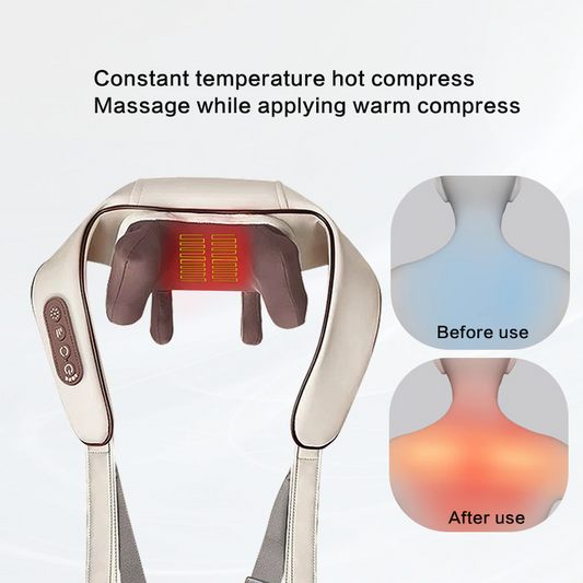 Écharpe de Massage Électrique – Cou, Épaules, Dos et Taille