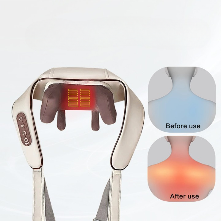 Écharpe de Massage Électrique – Cou, Épaules, Dos et Taille